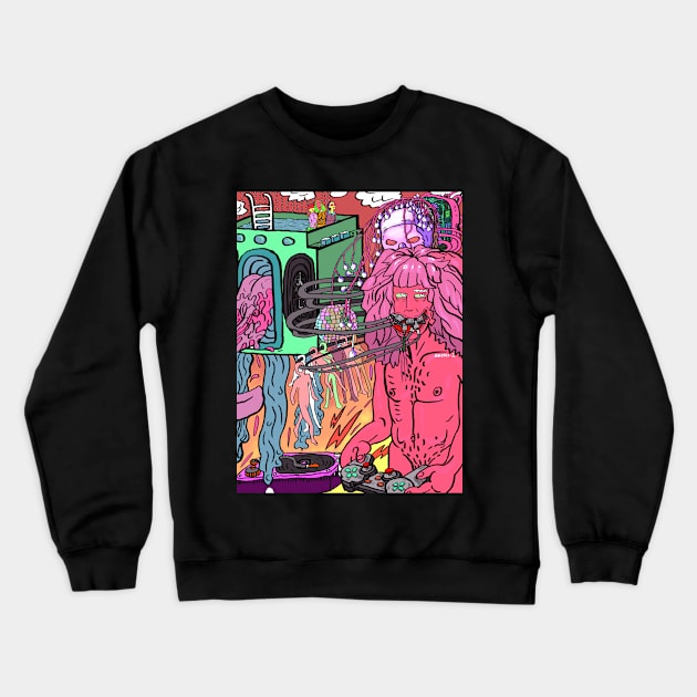 party Crewneck Sweatshirt by WallsByMartin